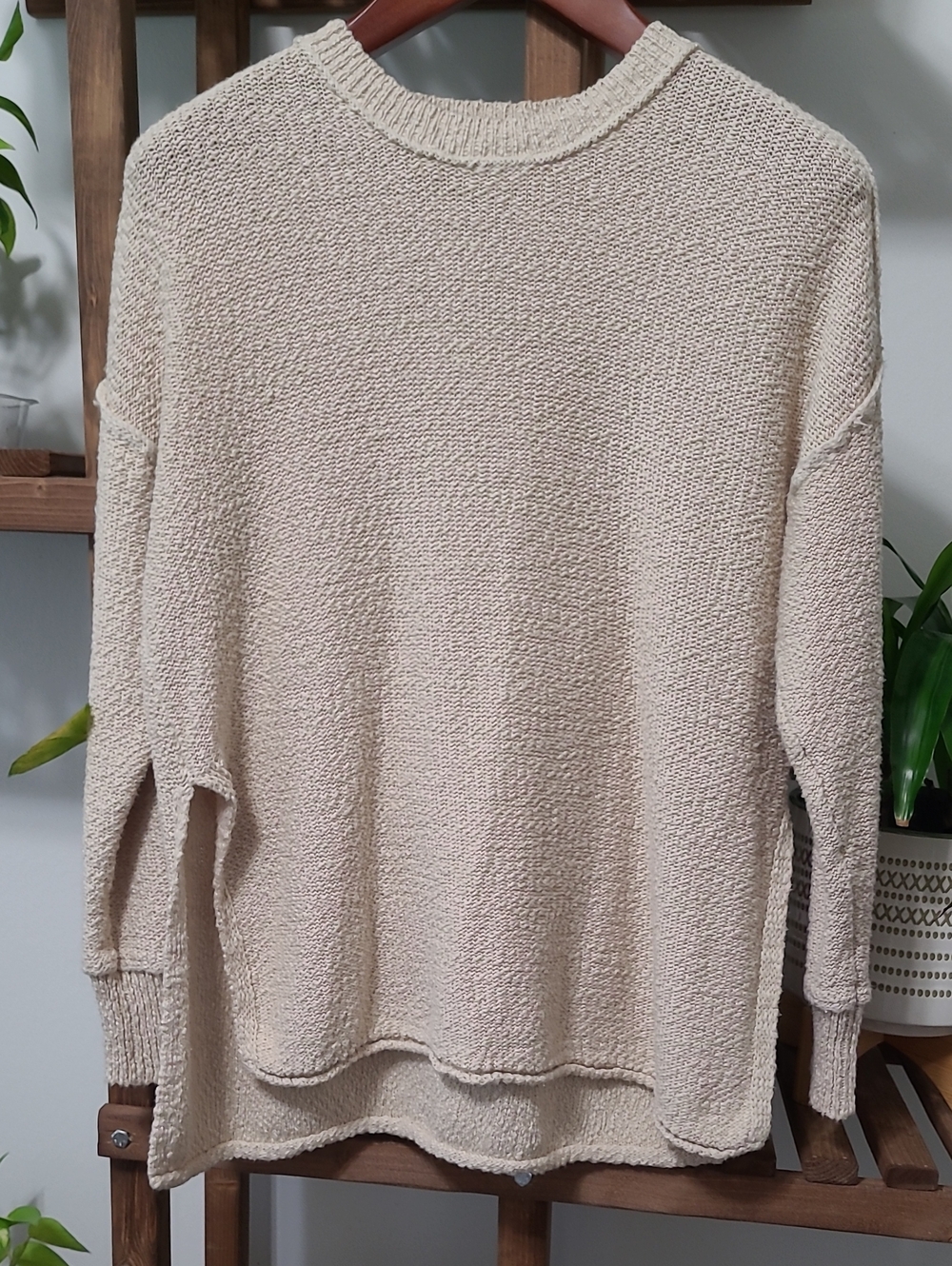 Aerie Split Hem Oversized Sweater - Picture 3 of 7